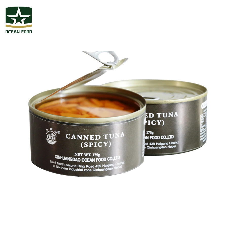 Supplier OEM Military Quality Delicious Spicy Cans Canned Tuna