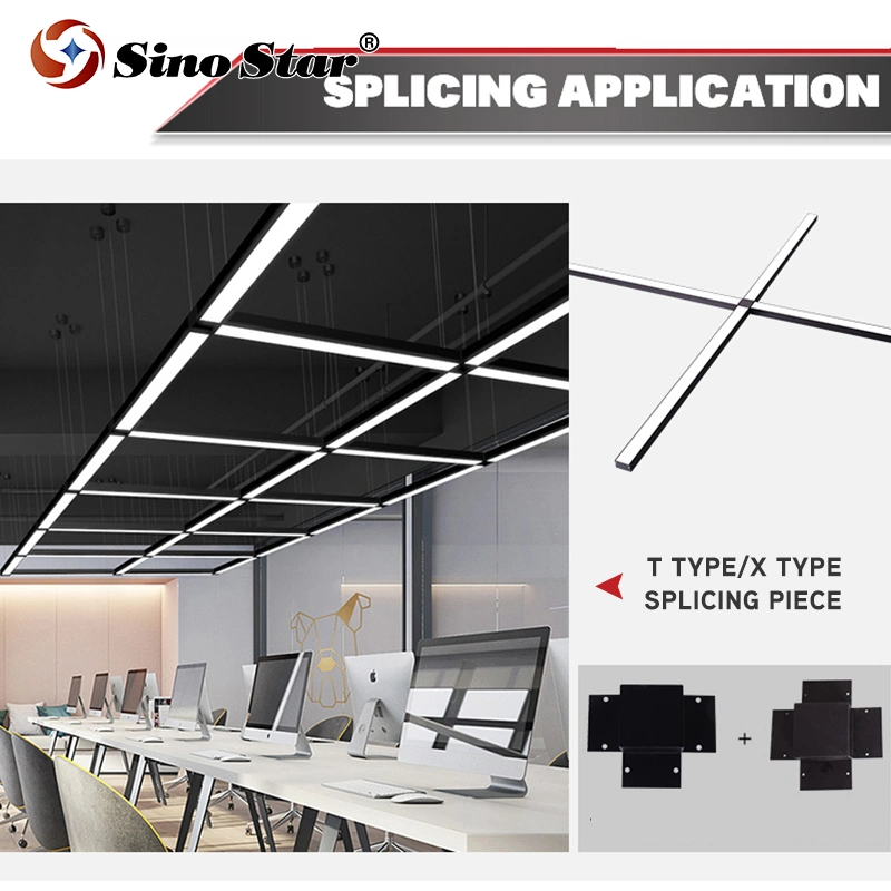 Modern Sturdy High Lumen Iron PMMA Diffuser Tube Indoor Office LED 10W/15W Linear Highbay Lighting Fixture