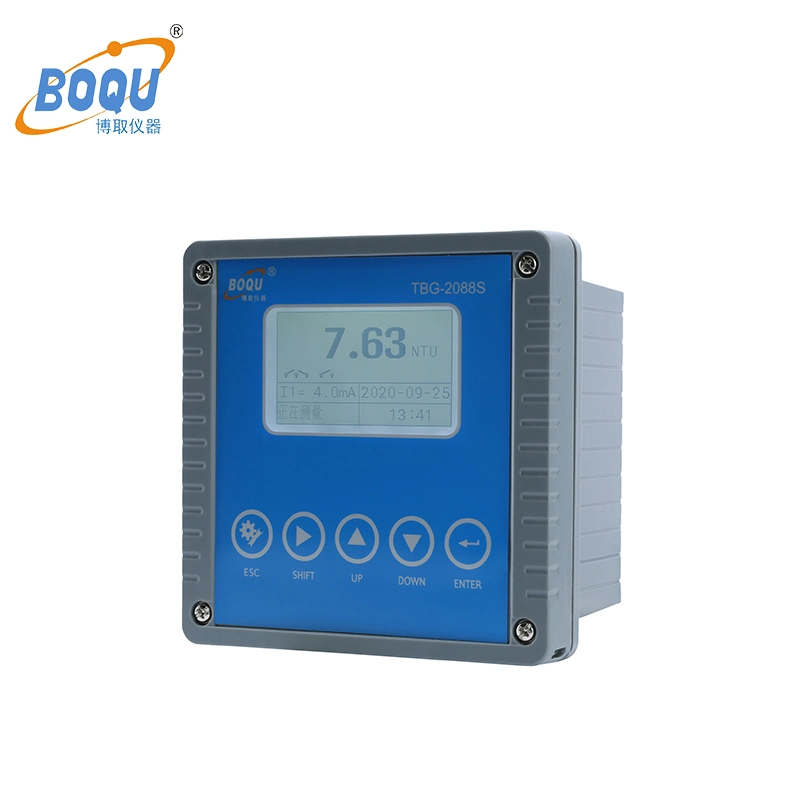 نظام Booqu TBG-2088s عالي الدقة من RS485 Modbus RTU يعمل لمدة طويلة وقت الخدمة مقياس التعكر الرقمي