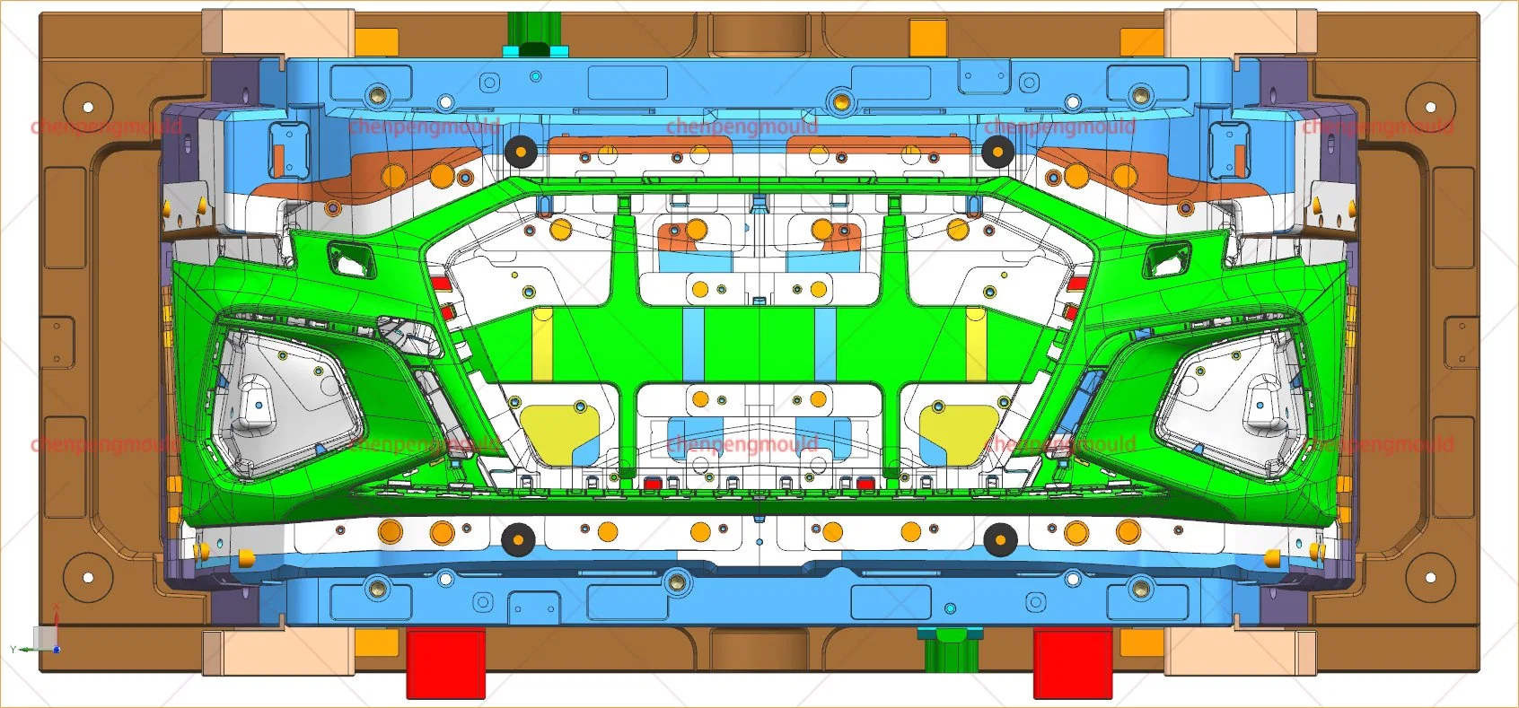 Vente directe d'usine Moule de pare-chocs avant en plastique pour Audi A3 Sport.