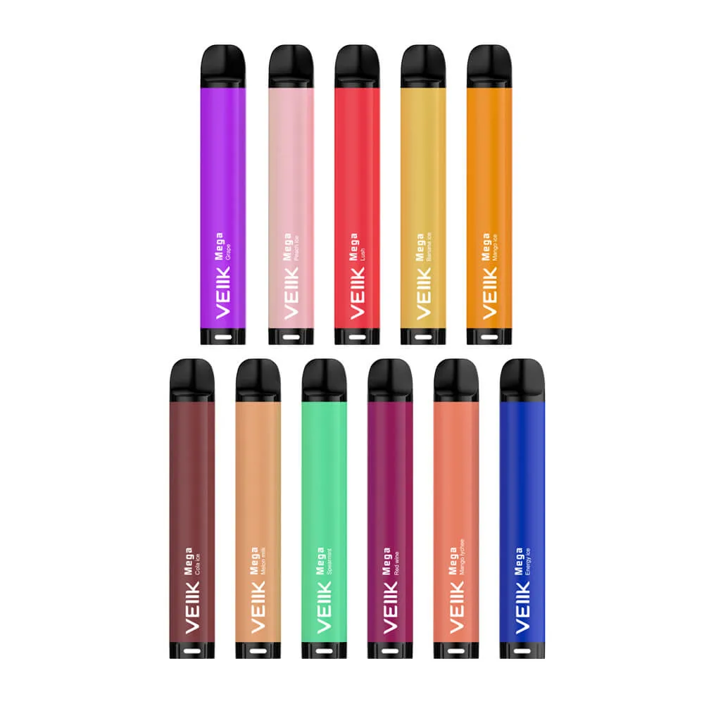 Electronic Cigarette Vape Wholesale Veiik High Gt Disposable 11 Flavors E-Cig Pen Pod Micko Mega Disposable Vape Puffs Vape Bar