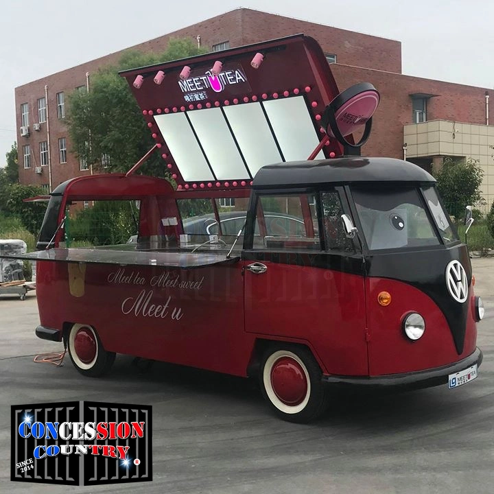 High quality/High cost performance  Street Retro Combi Mini Electric Food Truck Trailer for Sale