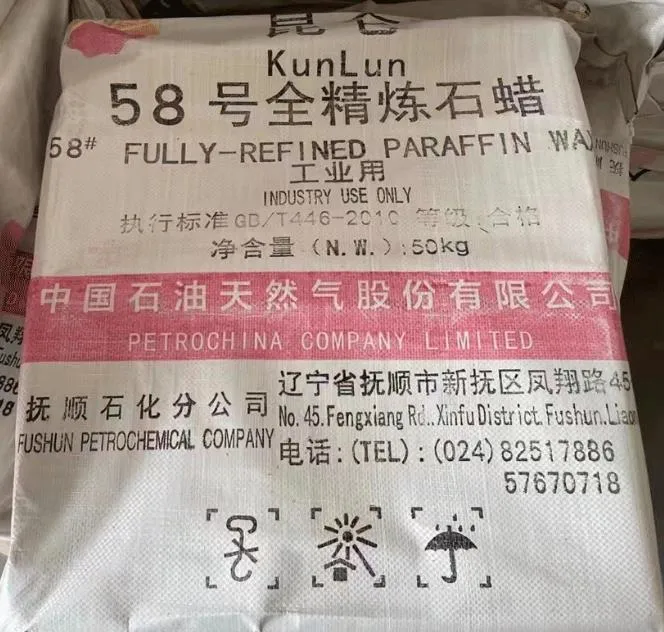 China Factory Paraffin Wachs für Kerzen machen 56/58/60