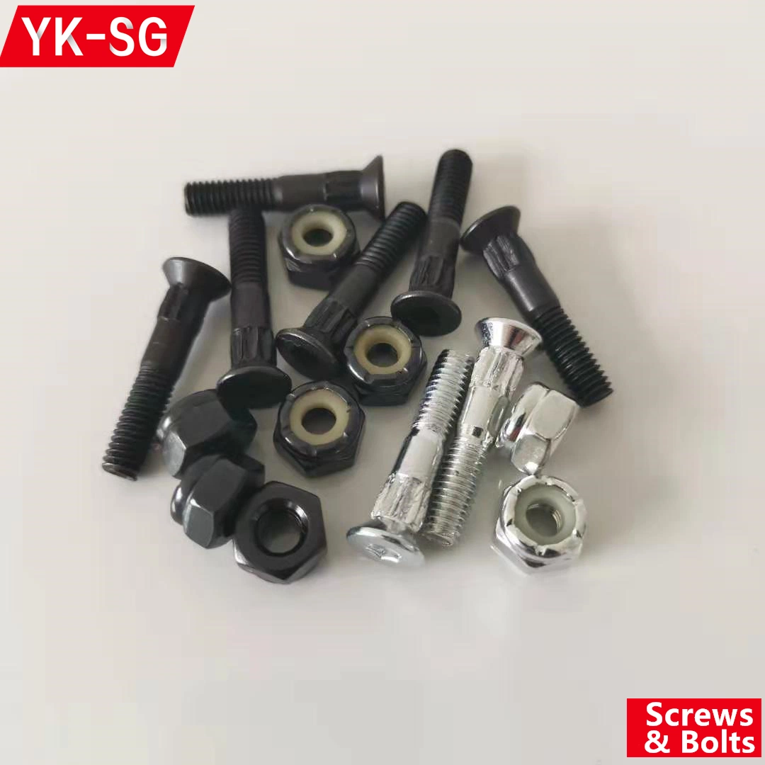 Professional Skateboard Flat Head Board Nail Skateboard Bolts and Nuts