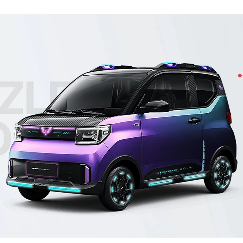 Wuling EV Cargo Van modisch und einfach Wuling Mini Chinesisch Elektrofahrzeug 100km/H 4-Sitz Lithium-Batterie Smart Car