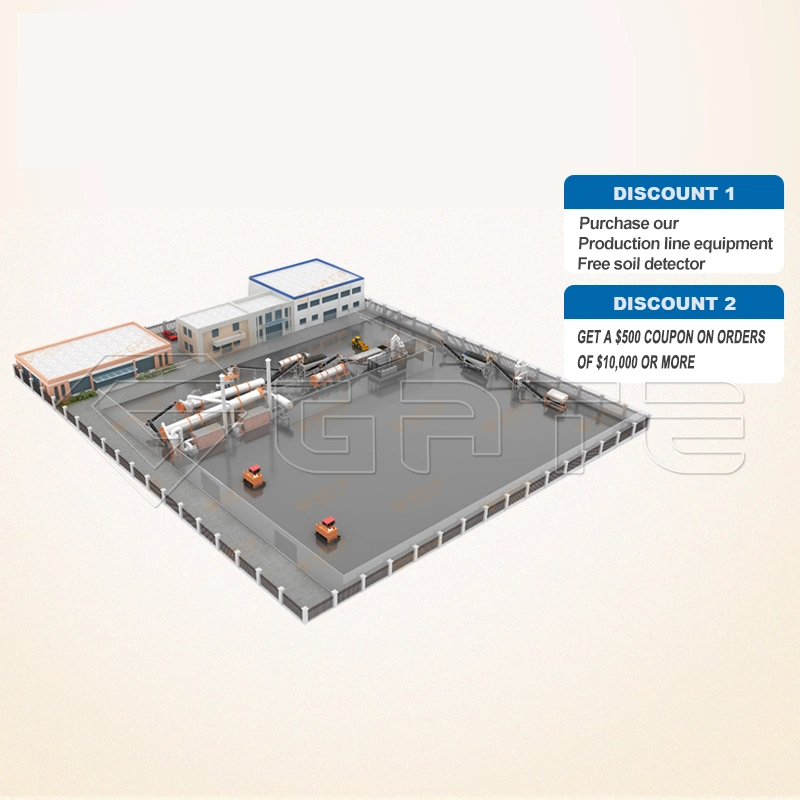 Gate 1-15t/H Neues Design, das Maschinenzusammenbau-Düngemittel-Produktionslinie herstellt