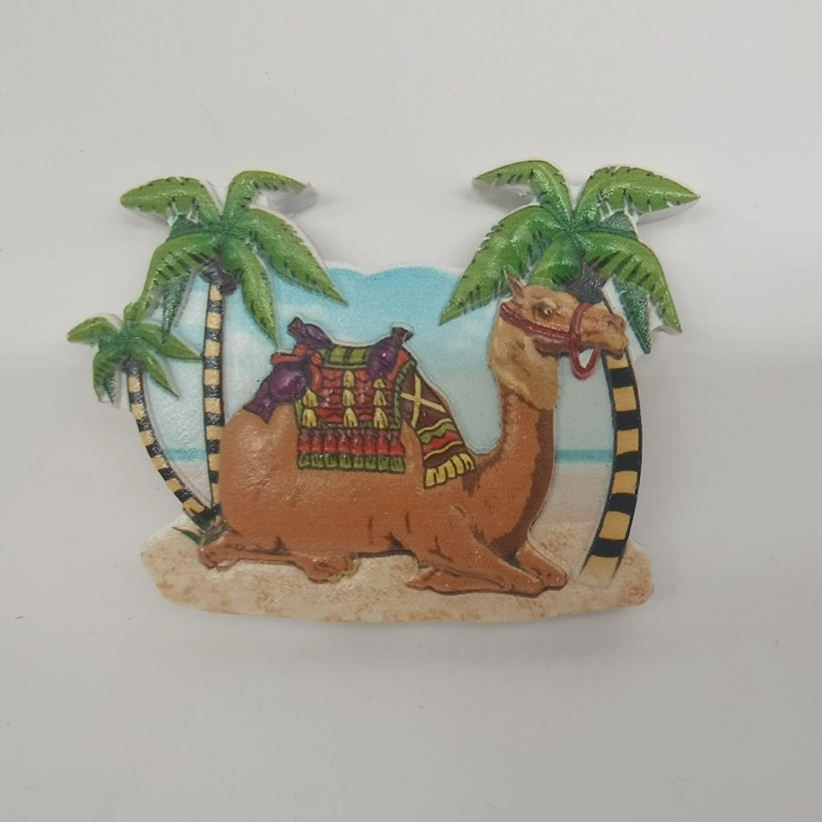 Custom Harz Gedruckt Kamel Kühlschrank Magnet Saudi Arabien Makkah Souvenir