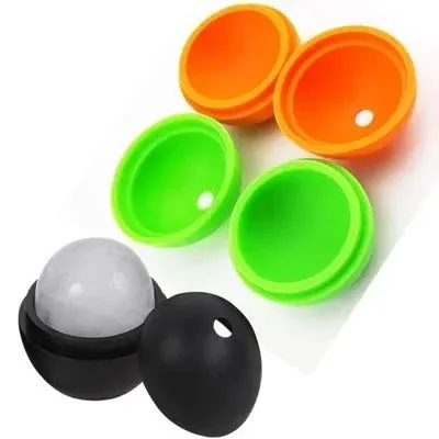 Round 3D Ice Mold Silicone Ball Ice Cube Mold Tray