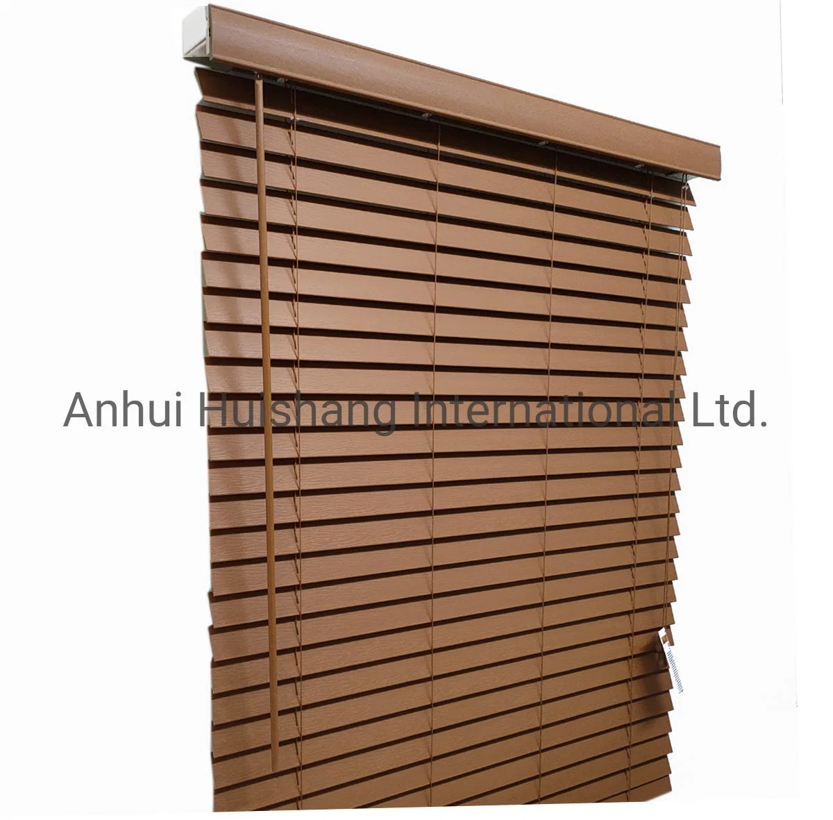 PVC Faux Wood Window Curtains as Shades and Blinds