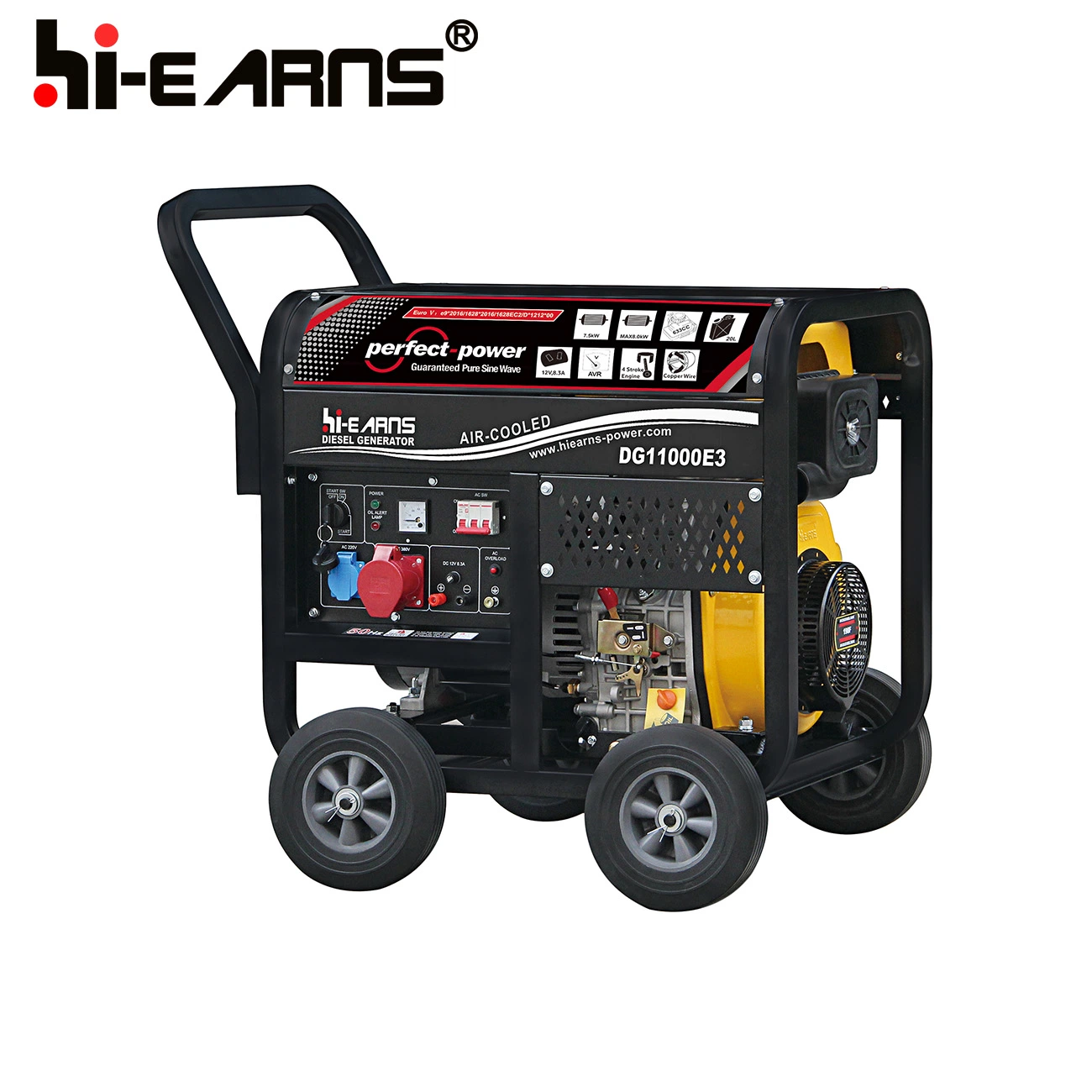 Digital Gen-Set Portable Open 8kw Engine Air-Cooled Open Frame Type Digital Generator