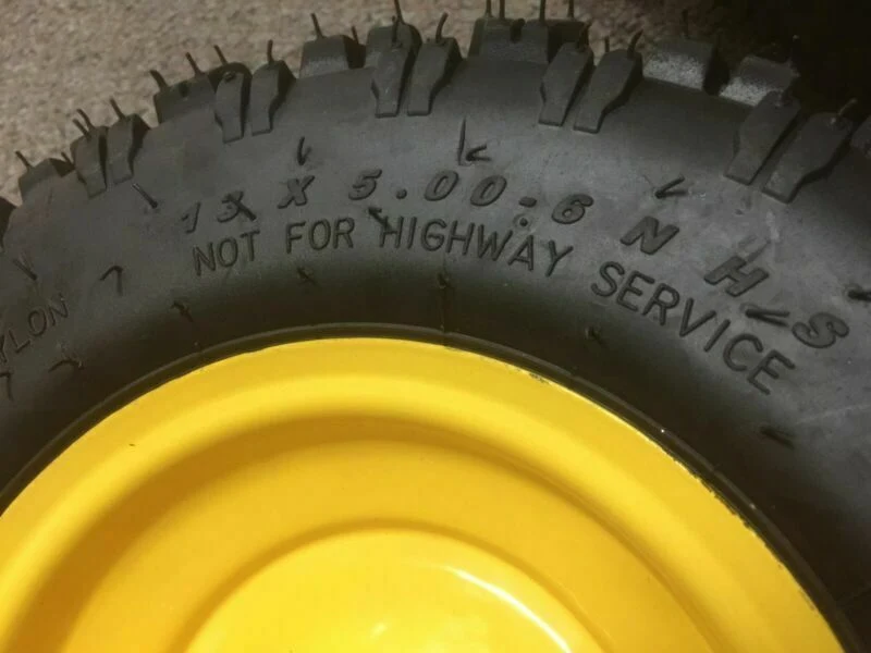 Snow Blower Mower Beach Cart Rubber Wheels and Tires 13*5.00-6