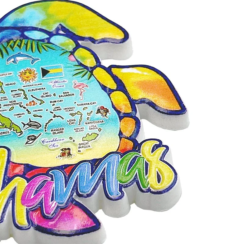 Bahamas personalizado en 3D de souvenirs imán de nevera de resina