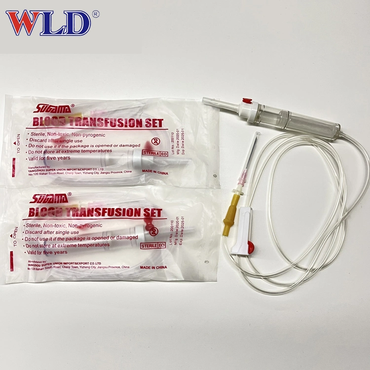 Hot de nouveaux produits stériles de transfusion sanguine de pièces ensemble avec embout Luer Lock y connecter