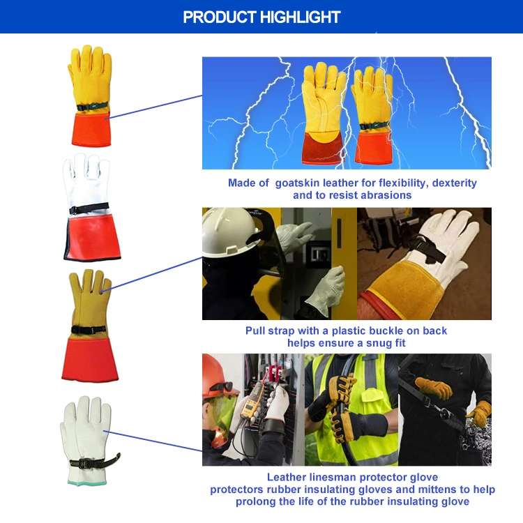 Extra Long Shock-Proof Insulating Electric Safety Work Gloves