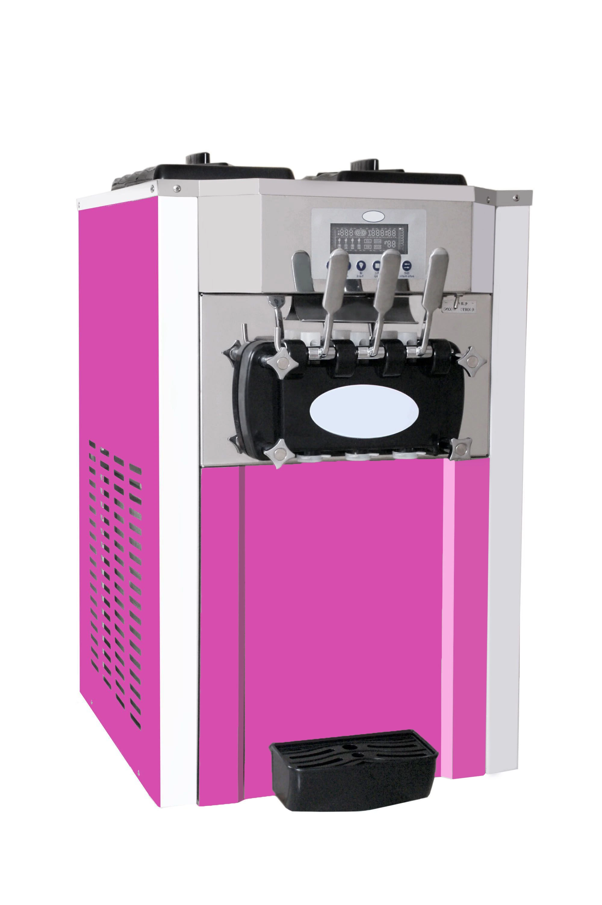 Tischaufstellung Gefrorene Joghurt Soft Ice Cream Herstellung Maschine Eisbereiter