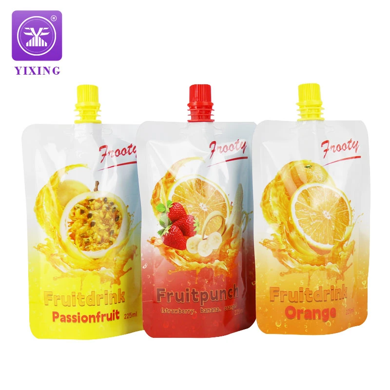 Custom Baby Spout Pouch Fruit Juice Bag Doypac Beverag Fruit Puree Sauce Food Plastic Packing Bag Jelly Aluminum Foil Retort Pouch Drink Bag