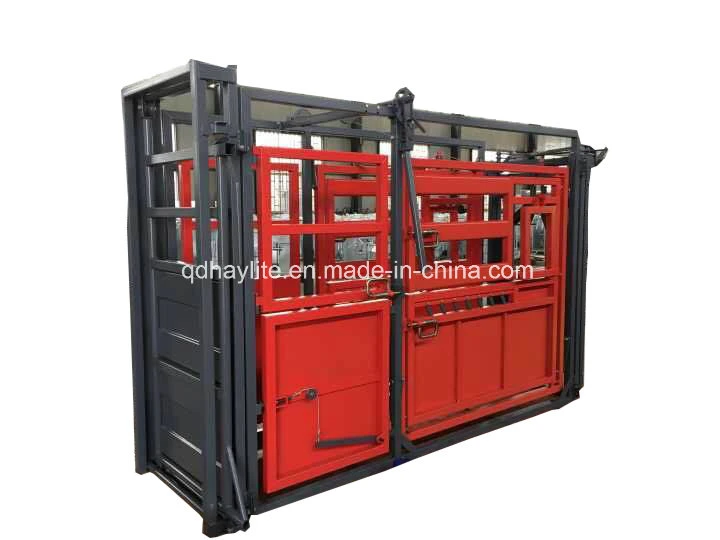 Powder Coated Livestock Cattle Squeeze Chute Cattle Crush