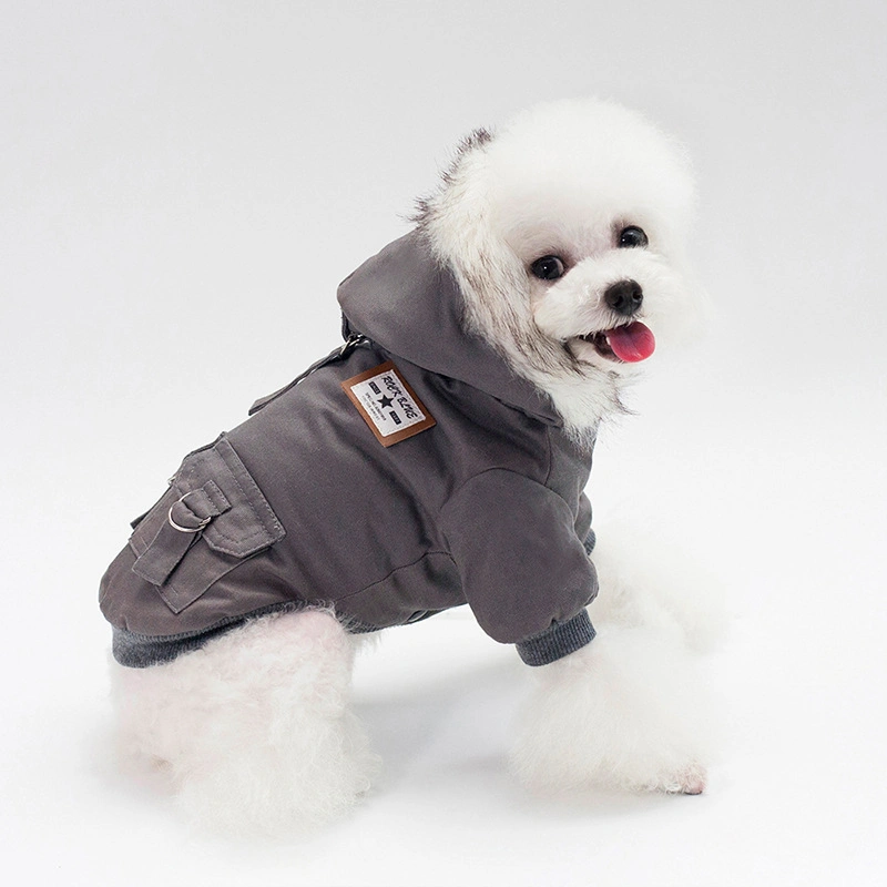 Hanyang Mode Baumwolle Luxus Hunde Tuch Haustier Kleidung Mantel Warm Hundejacke Winter Kälte Wetter Winddichtes Jacke