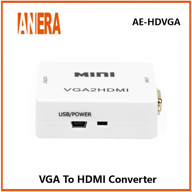 Горячая продажа VGA к разъему HDMI конвертер видео AV преобразователь с аудио