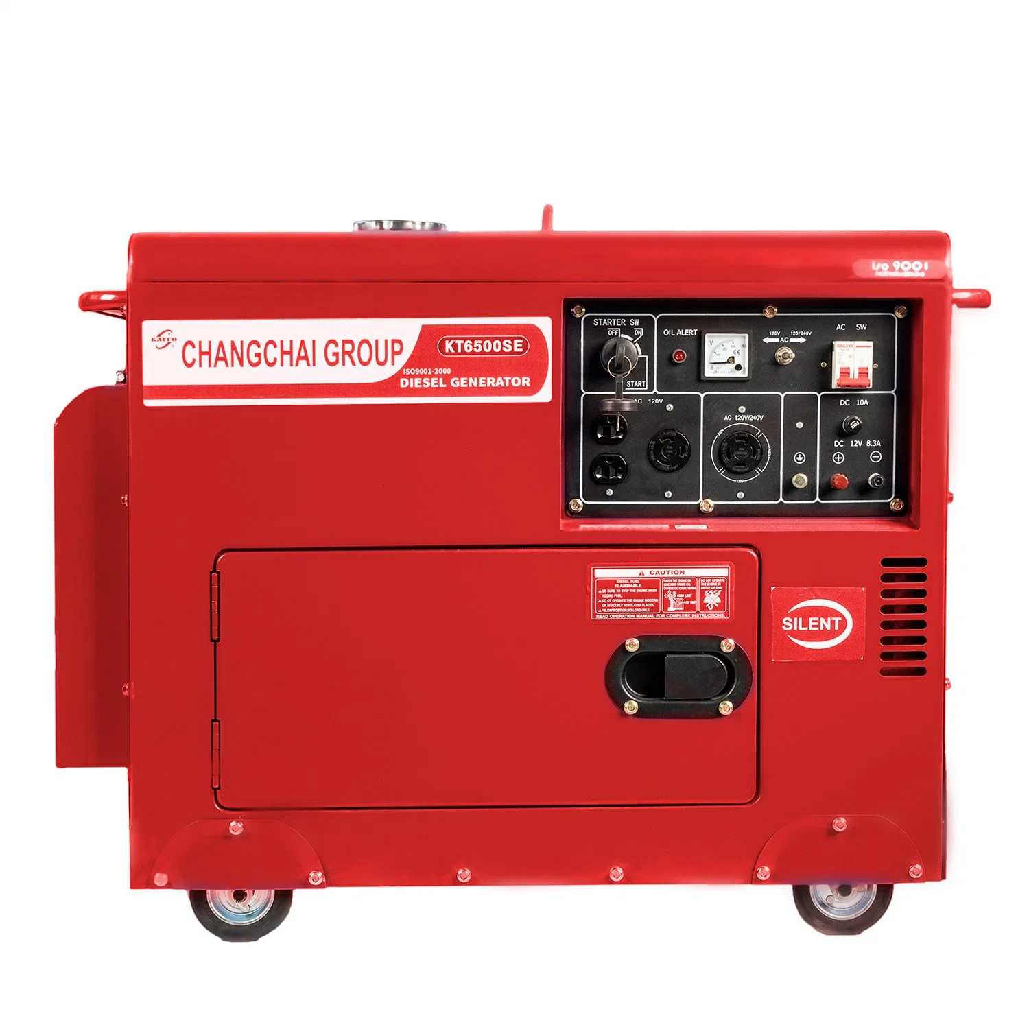 Changchai Kito Motor silencioso portátil Generador Diesel uso doméstico Individual Fase