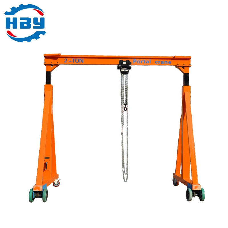 3 Tons Customized Electric Telescopic Hand Push Gantry Crane Manufacturer