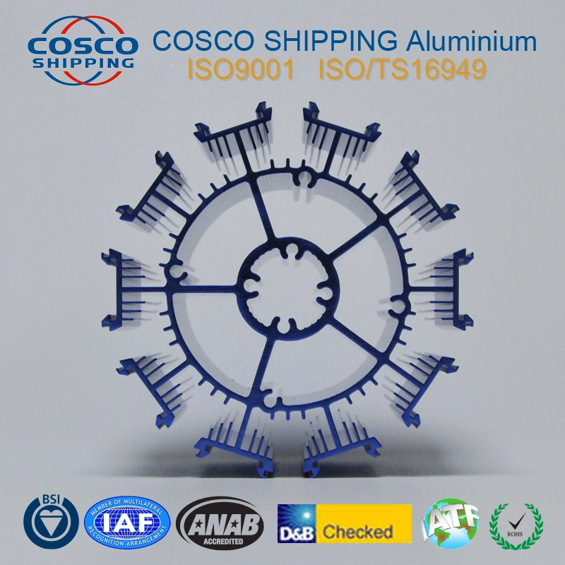 Cosco High quality/High cost performance  Customized Die Casting Aluminium Profiles Extruded Heat Sink