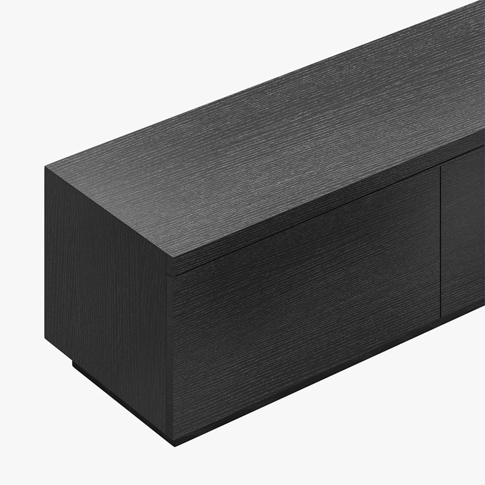 Modern Black TV Stand with Minimalist Long Media Console for up to 100 Inch