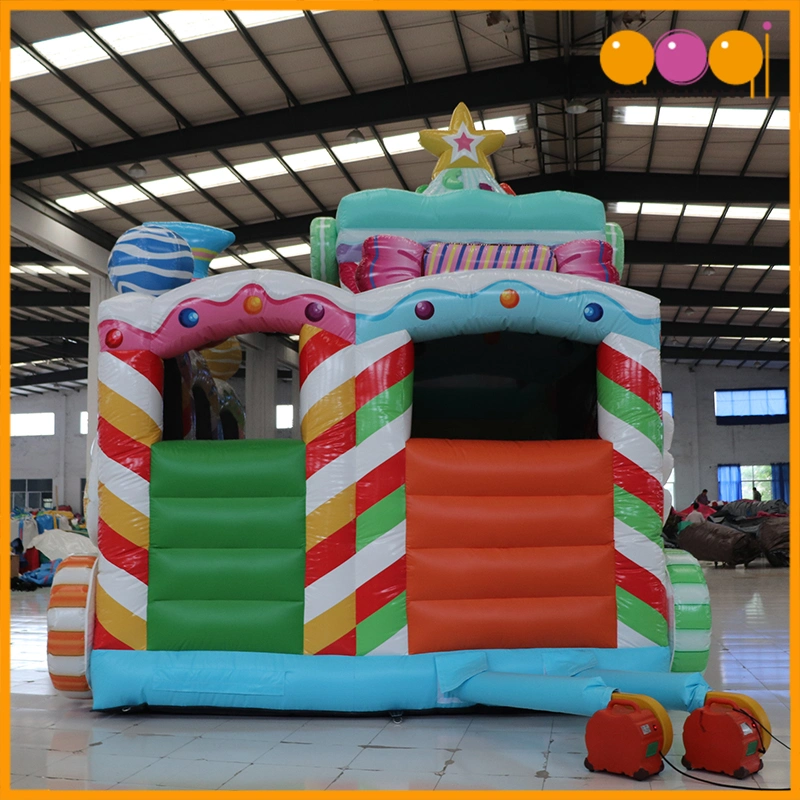 Fábrica de caramelos Tumpy Aoqi inflable Castillo Playhouse en venta