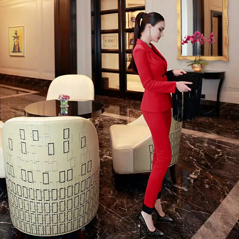 Elegant Black Women's Business Suit