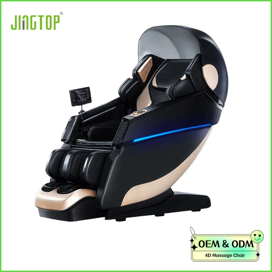 Jingtop تصنيع ثلاثي الأبعاد رباعي الأبعاد تصميم جديد ضغط هواء الجسم بالكامل كرسي تدليك معدات المنتجع الصحي للقدمين