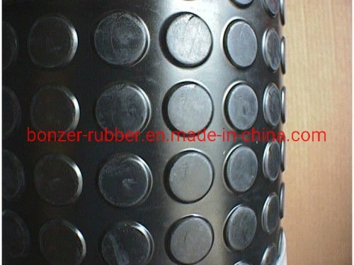 China Non-Slip Water-Proof Round Stud Coin Pattern Rubber Flooring Mat Sheet