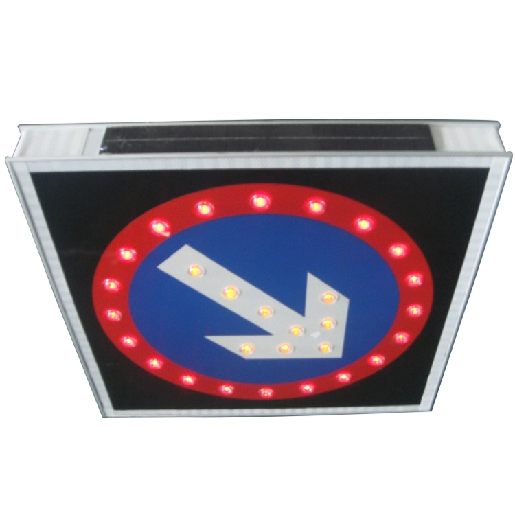Solar Traffic Road Street Route Indicator Guideboard Warning Speed Pedestrian Cross Light Direction Sign