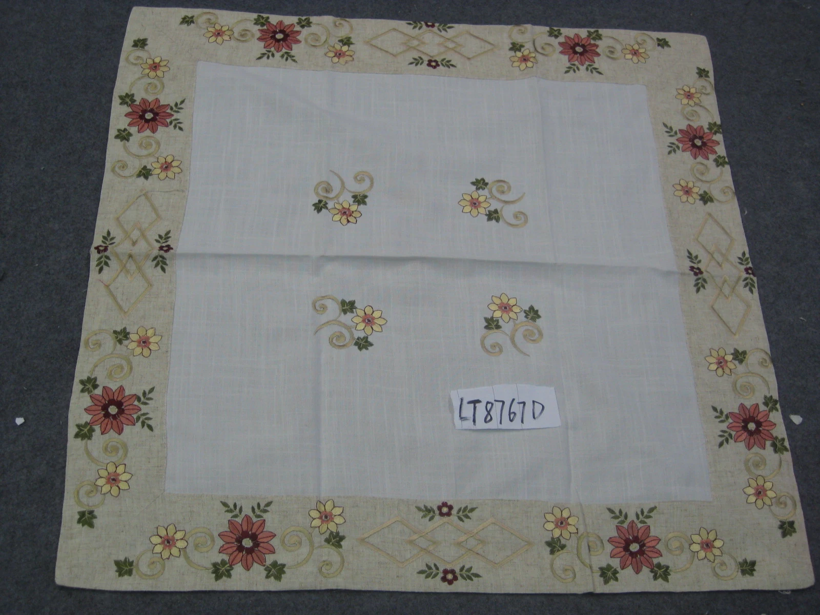 Thanksgiving Gift Linen Hand Made Table Runner