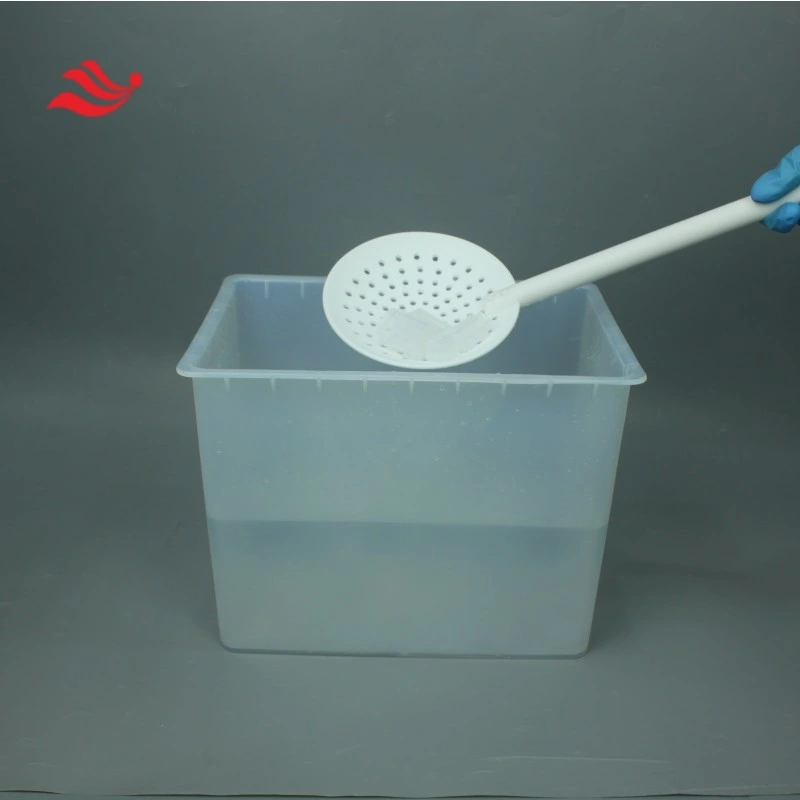 PTFE Colander Utensilios de laboratorio cuchara de pesca Limpieza a gran volumen Vaso de precipitado