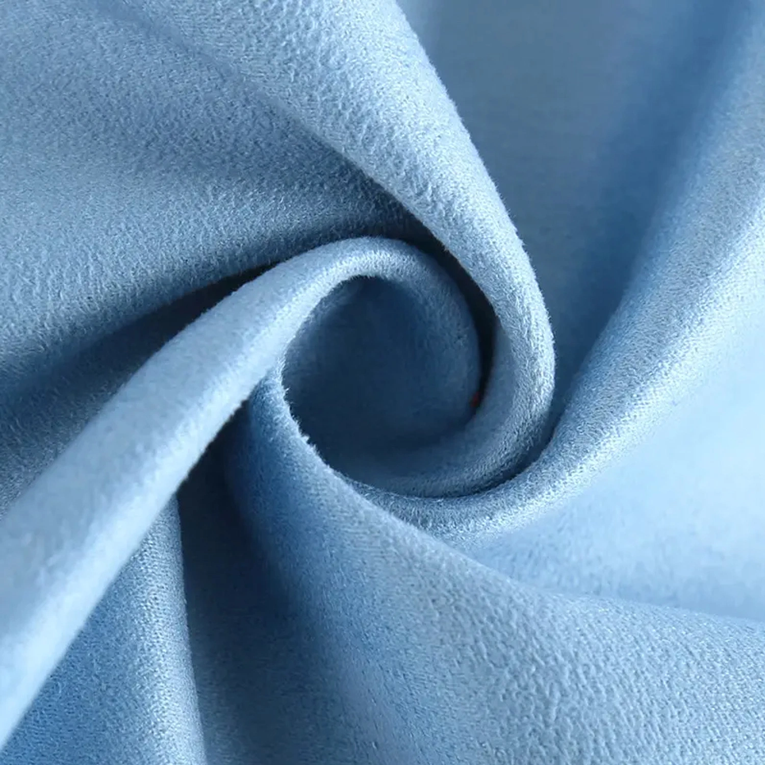 Polyester Spandex Microfiber Brushed Knitted Suede Fabric for Garment