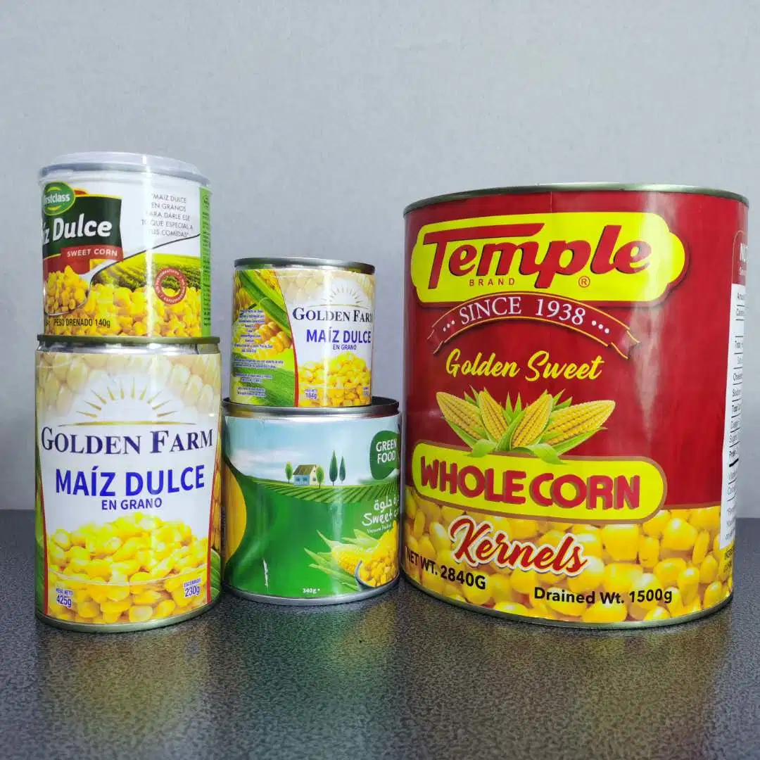 Canned Food Canned Sweet Corn in Tin Packing