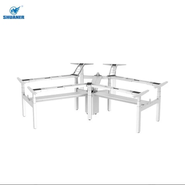 Banqueta Dual-Sided independiente y escritorio regulable en altura ergonómico Workstation