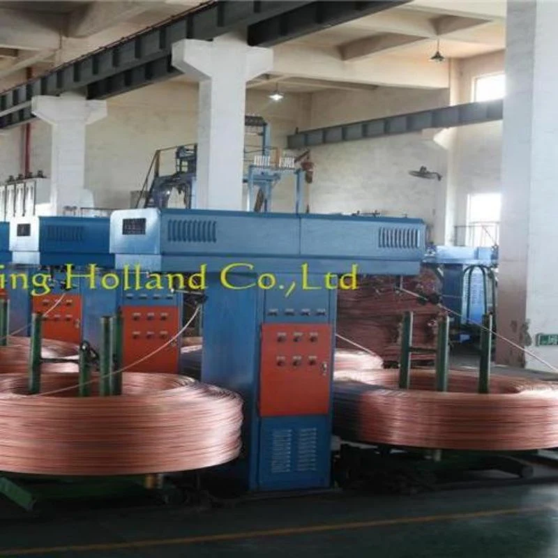 8mm-20mm Upcasting Copper Rod Continuous Foudary Molding Casting Machine