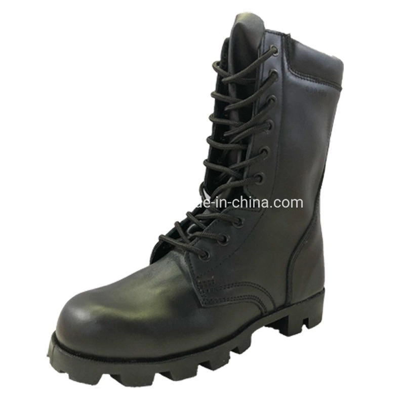 Black Police Style Safety Shoes/Cheap Used Genuine Leather Kenya Army Style Military Style Boots