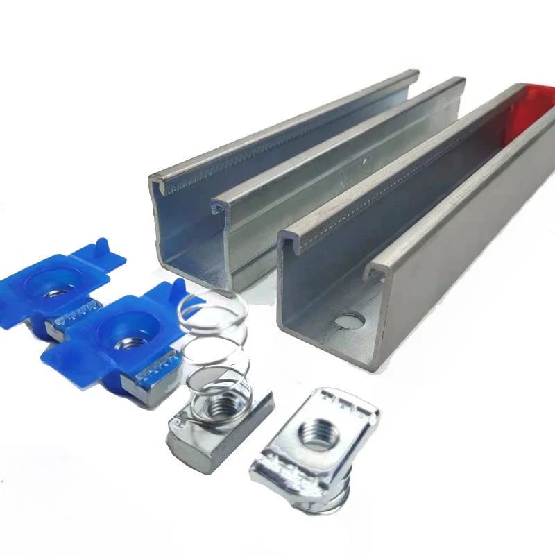 Factory Low Price 41*41 41*21 Galvanized Photovoltaic Bracket for Solar Mounting System