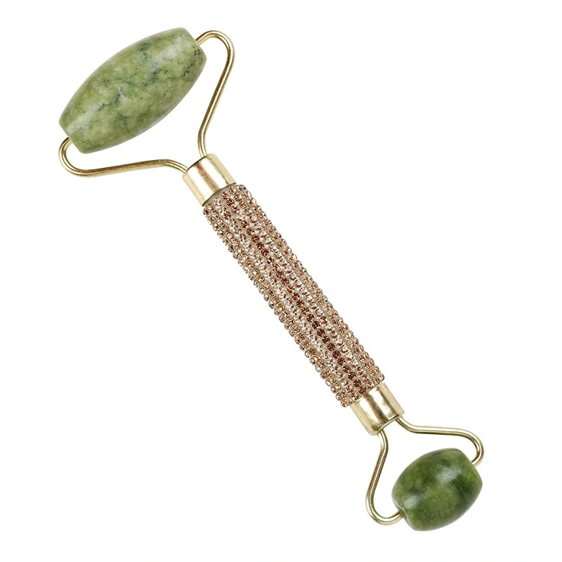 Green Jade Roller Beauty Equipment for Face and Neck Massage