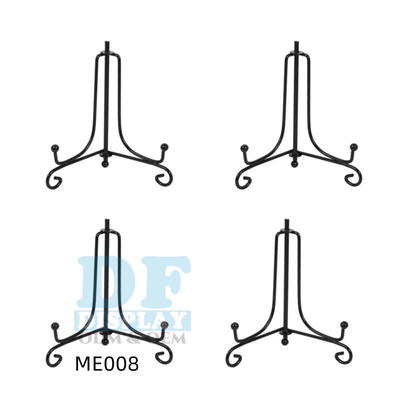 Пластина стойки для отображения, пластину держателя подставка для дисплея, Черный металлический провод с режимом Picture Frame стенд выставочный стенд для декоративной блюдо, фотографии и искусств пластика