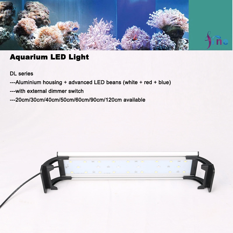 Carcasa de aluminio Luz LED 16W para 60cm tanques de pesca