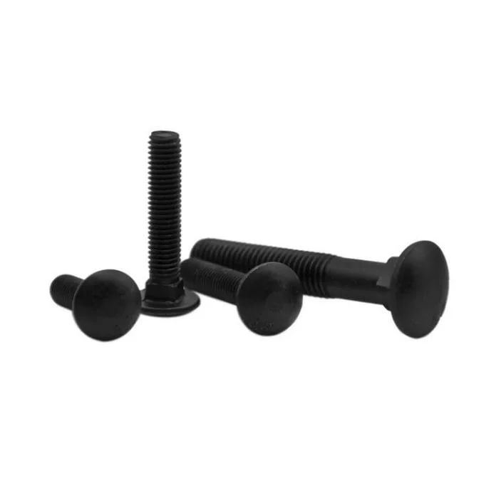 High-Strength Grade 5 8 DIN603 Black Stainless Steel M12 Round Head Square Neck Coach Carriage Bolts