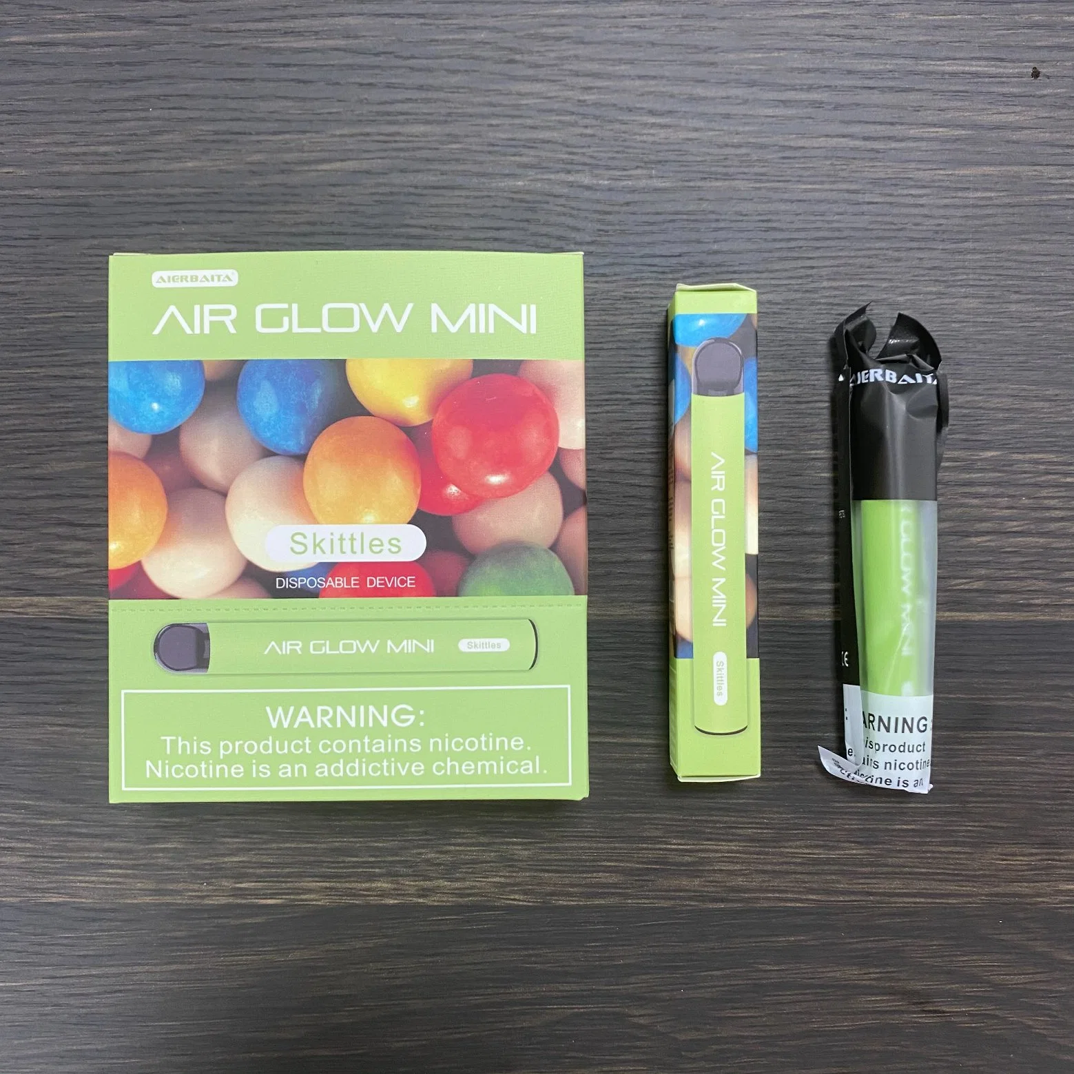 2021 550mAh jetables de gros fruits Vape Plume à cesser de fumer la cigarette électronique