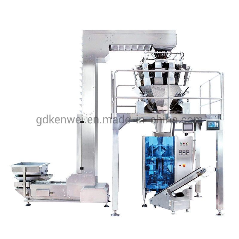 Jw-B1 Vertical Automatic Multi-Function Pouch Packaging Machine with Standard Multihead Weigher Sealing Bags Packing Machinery