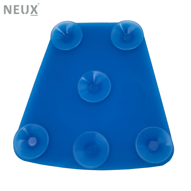 Bathtub Waterproof Headrest Massage SPA Blue Silicone Pillow with Suction Cup