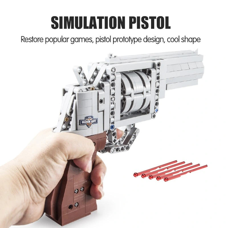 Fast Delivery Ready Stock Children Kid Building Block Brick Shooting Safe Bullet Ball Set Looking Like Real Build Operating Sniper Gun Pistol Toy for Boy Unisex