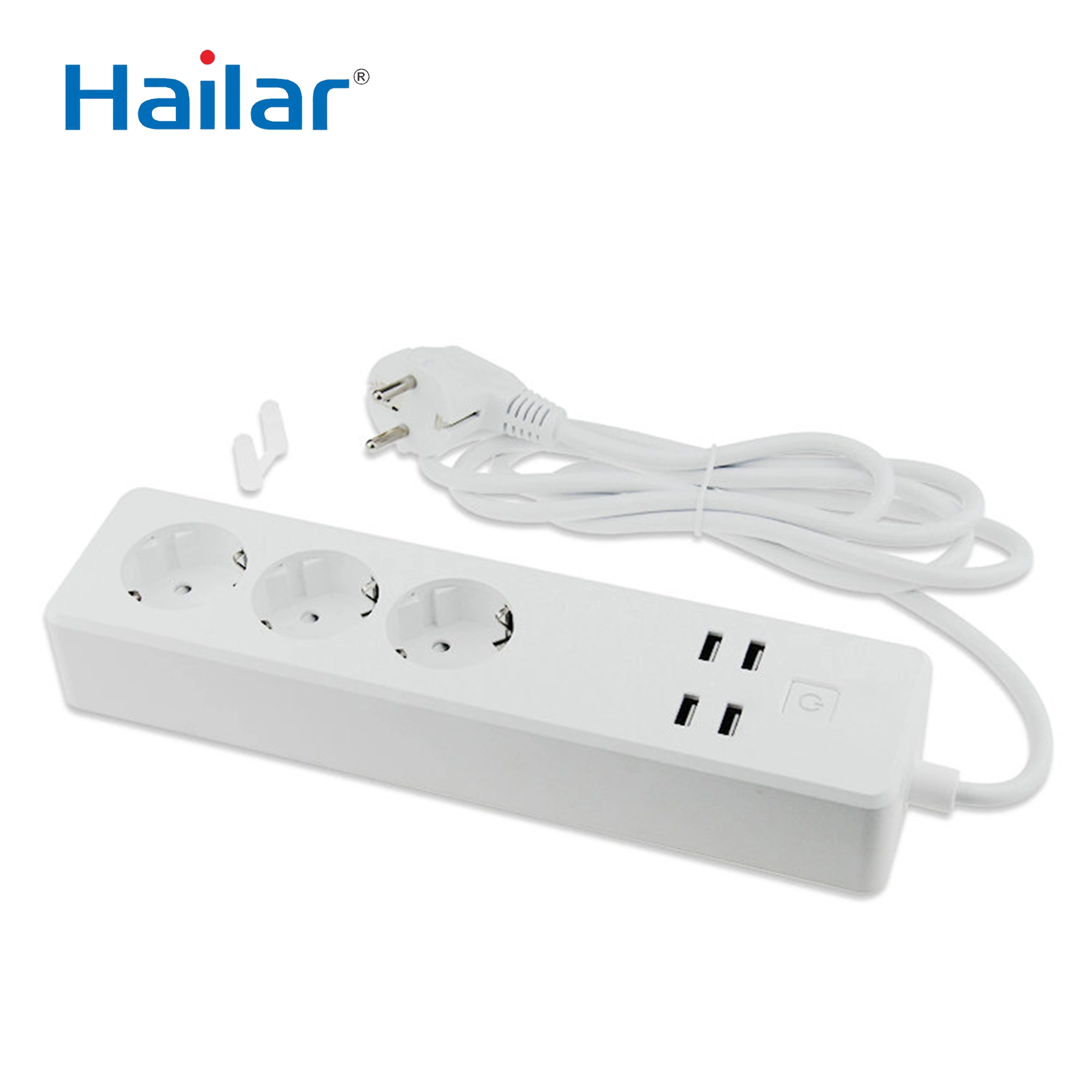 Hailar EU Smart Home Multi Plug and Sockets WiFi Power Strip with USB Outlet