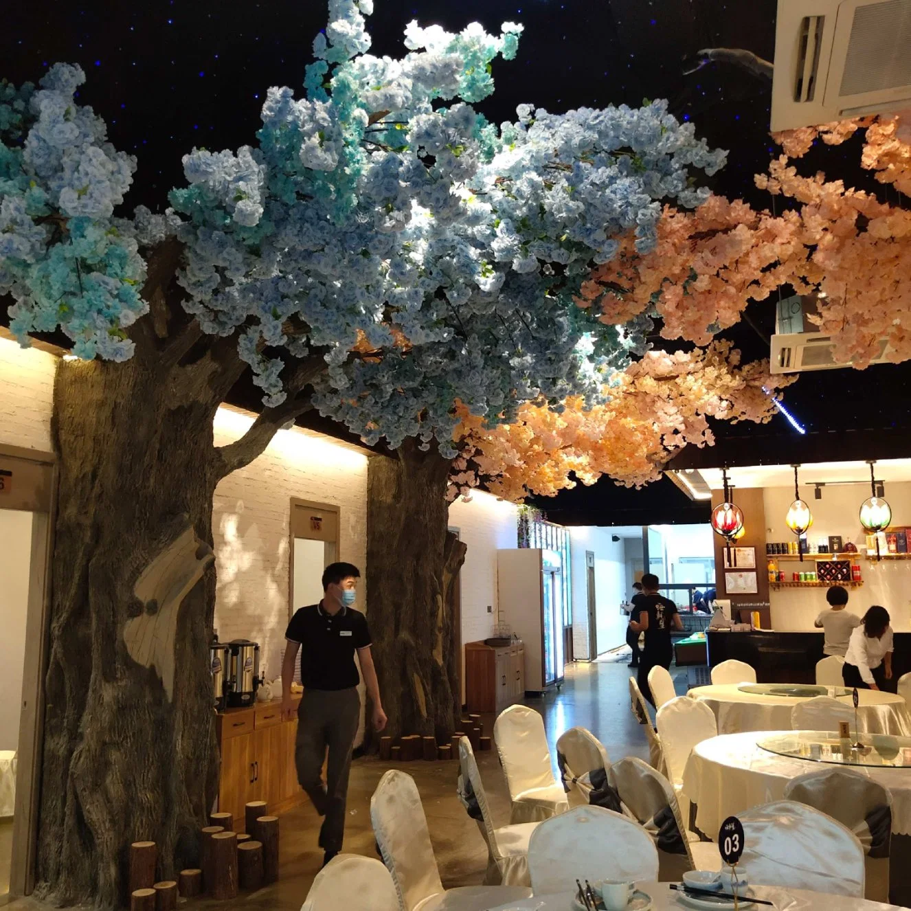 New Design Customized Cherry Trees high Simulation Artificial Cherry Blossom Trees for Decor